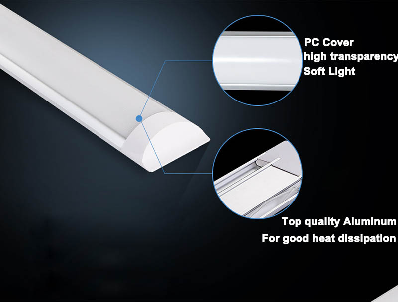 Led Linear light Clean Purification Tube Light 2ft/18W 600mm 60cm Led Tube Lamp Flat Batten Light Linear Lamp