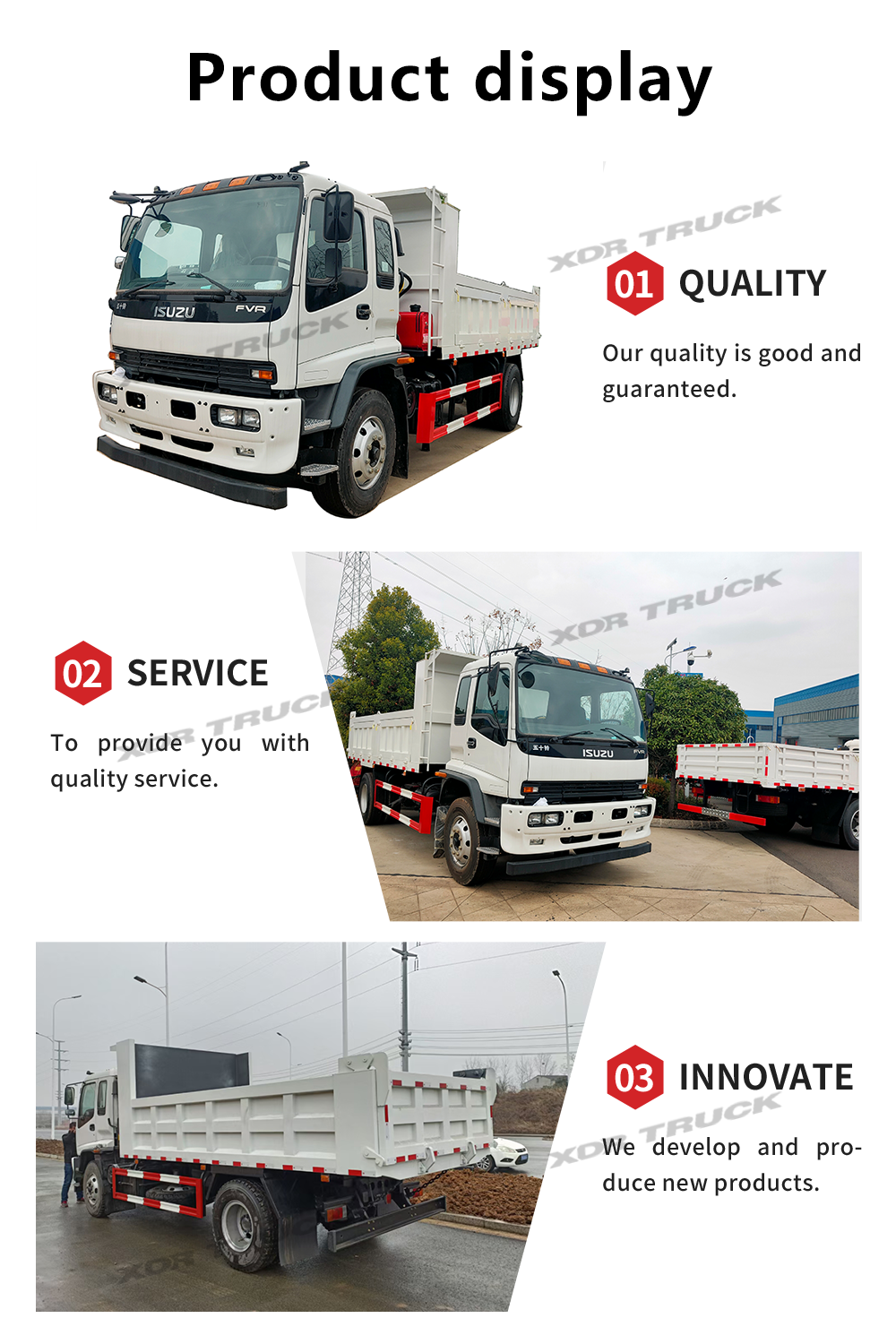 ISUZU heavy 2 axles dumper