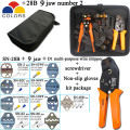 SN-28B crimping pliers 9 claws for TAB 2.8 4.8 6.3 / C3 XH2.54 3.96 2510 / tube / non-insulated terminal fixture tool kit