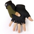 Men Camouflage Tactical Gloves Outdoor Sport Cycling Half Finger Anti-Slip Shock-Absorbing Fitness Fingerless Mittens Warmer