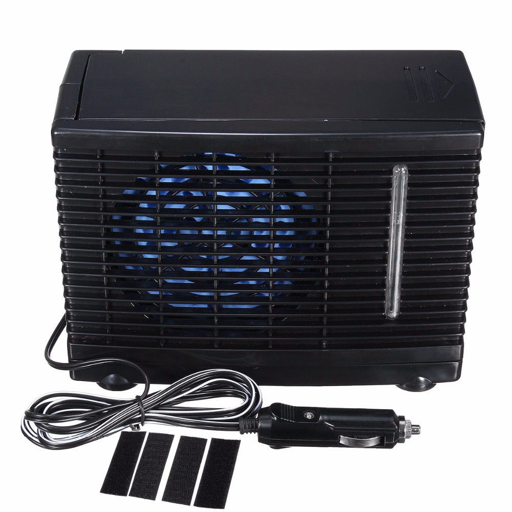 12V 35W 2 Speed Portable Mini Home Car Cooling Fan Cooler Water Ice Evaporative Car Air Conditioner for Car Truck Auto Cool Fan