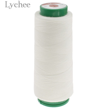 Lychee Life 1000m Water Soluble Sewing Thread Raw White Thread DIY Sewing Supplies Accessories