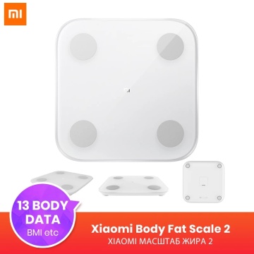 Original Xiaomi MI Smart Composition Scale Body Fat Scale 2 Bluetooth 5.0 Balance Test 13 Body Data BMI Muscle Rate Health Scale