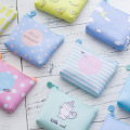 Mini Sanitary Napkin Waterproof PU Coin Purse Credit Card Holder Tampon Pad Pouch Cosmetics Organizer Storage Bags Women Wallets