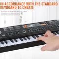 61 Keys Electronic Organ Digital Piano Keyboard with Microphone Kids Children Music Toy