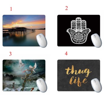 Letter Landscape Mouse Pad Student Computer Mouse Non-slip Notebook Pad Office Keyboard Protection Pad Table Mat