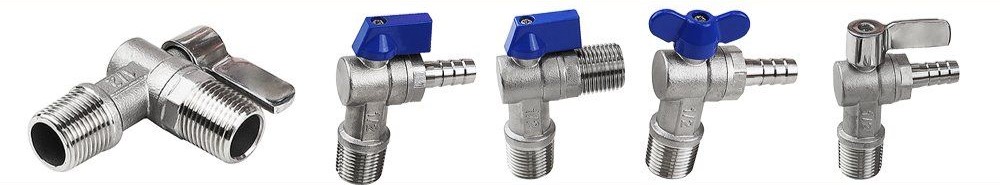 Two-piece threaded ball valve (14)