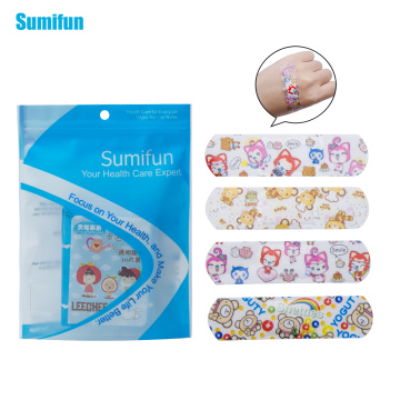 100pcs Cute Cartoon Waterproof Breathable Band Aid Hemostasis Adhesive Bandages First Aid Emergency Kit for Kids Children C1201
