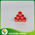 Trade Price Red Silicone Finger Wedding Ring