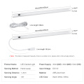 12V LED Under Cabinet Kitchen Light Hand Sweep Sensor Smart Lamp Night Backlight for Wardrobe Closet Bedroom Light LED Home Lamp