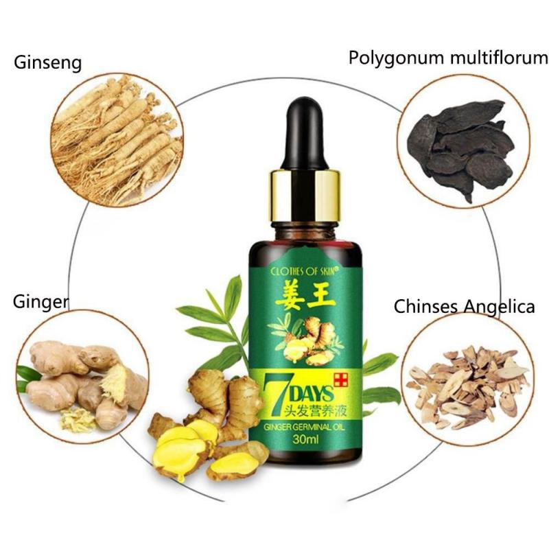 Ginger Germinal Oil Hair Nutrient Solution Hair Growth Essence Liquid Fast Hair Natural Hair Loss Treatment Hair Care TSLM1