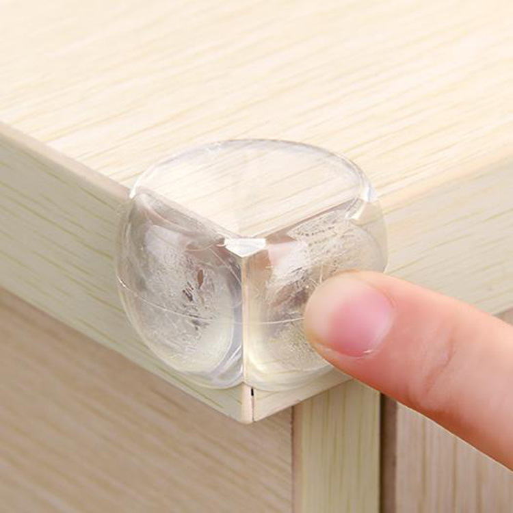 4pcs Transparent Ball Shaped Desk Bar Table Conner Guards for Baby Safety Furniture Corner Protector Anti-Collision Angle Cover