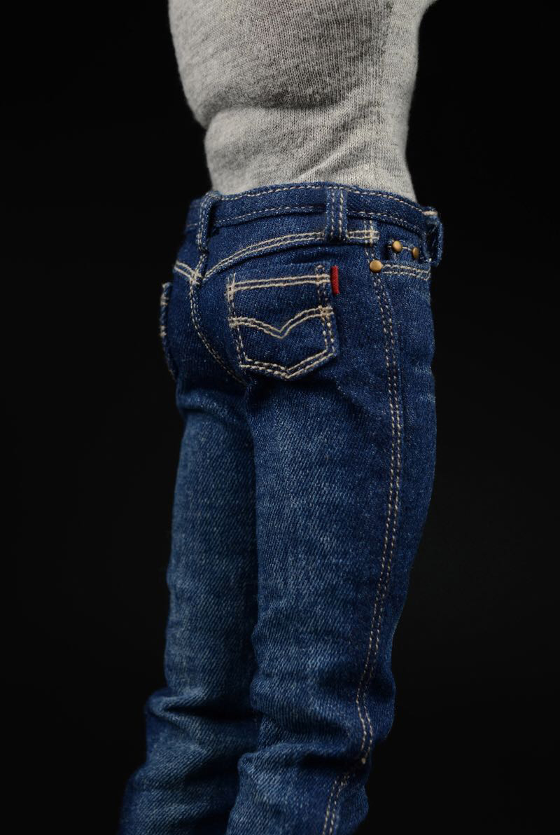 In Stock 1/6 Scale Men's Fashion Apparel American Team Jeans Trousers Accessories for 12" Male Action Figure Body