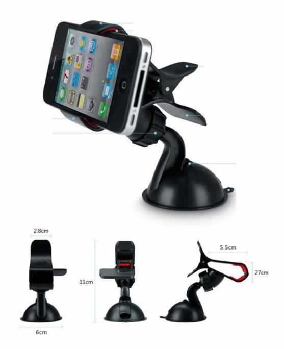 Universal Car Clip Phone Holder For iPhone X 8 7 Plus Millet Windshield Dashboard Stand Car Holder Suction Cup Phone Holder