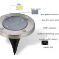 Many Leds Ground Light Solar Powered Garden Landscape Lawn Lamp Buried Outdoor Road Stairs Decking With Sensor