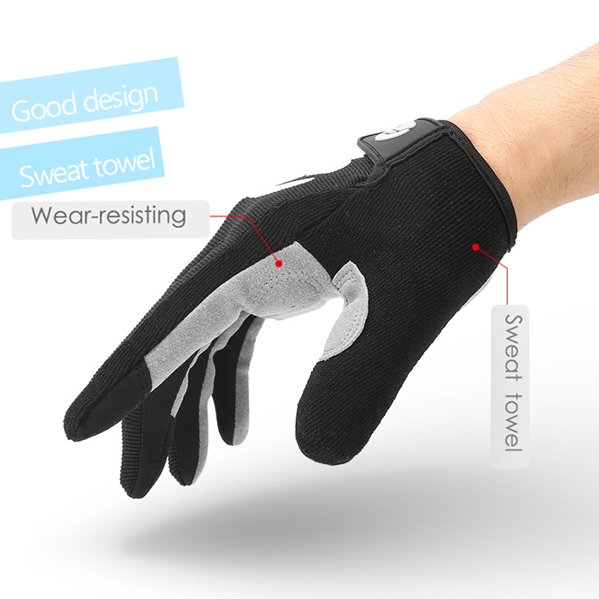 Cycling Gloves For Men Touch Screen Anti-slip Anti-shock Breathable Male Full Finger Gloves Sport Fitness Bike Motorcycle Gloves