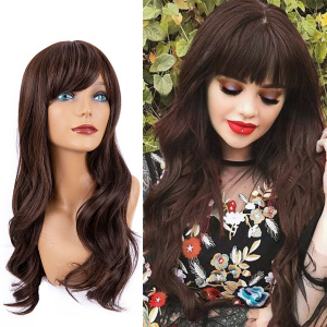 Popular Long Wavy Women Synthetic Wig For Party