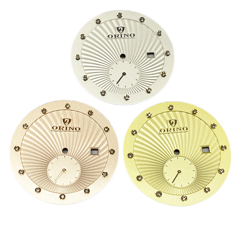 shell pattern on watch dial 