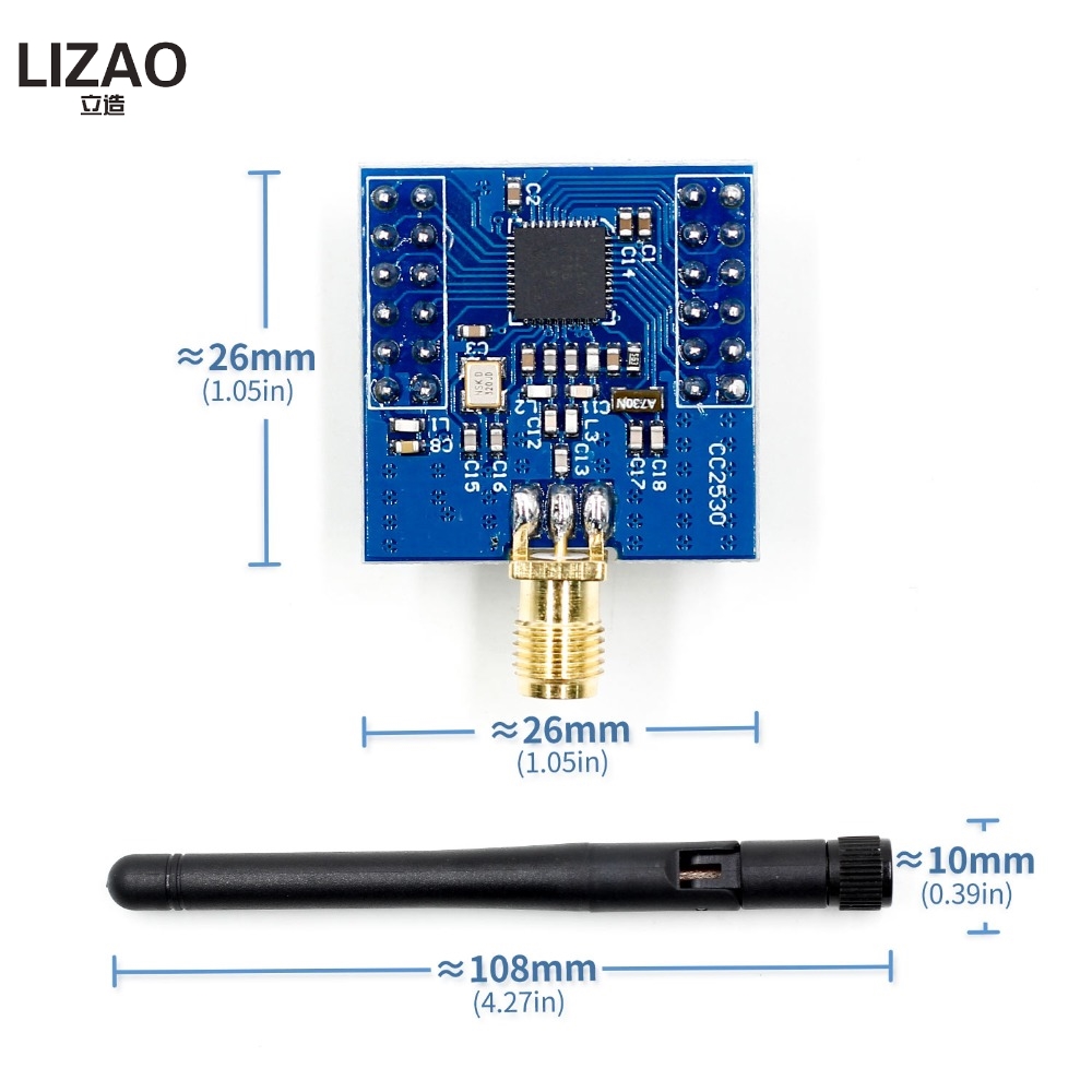 Zigbee CC2530 Zigbee Module UART Wireless Core Board Development Board CC2530F256 Serial Port Wireless Module 2.4GHz