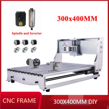 DIY cnc router 3040z frame 4axis 800w 1.5kw 2.2kw spindle motor ball screw kit engraving milling machine lathe wood carving tool