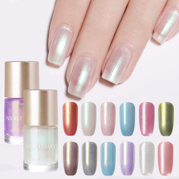 NICOLE DIARY 9ml Nail Polish Pearl Shimmer Glitter Nail Art varnish Varnish Water-based Vernis 6ml