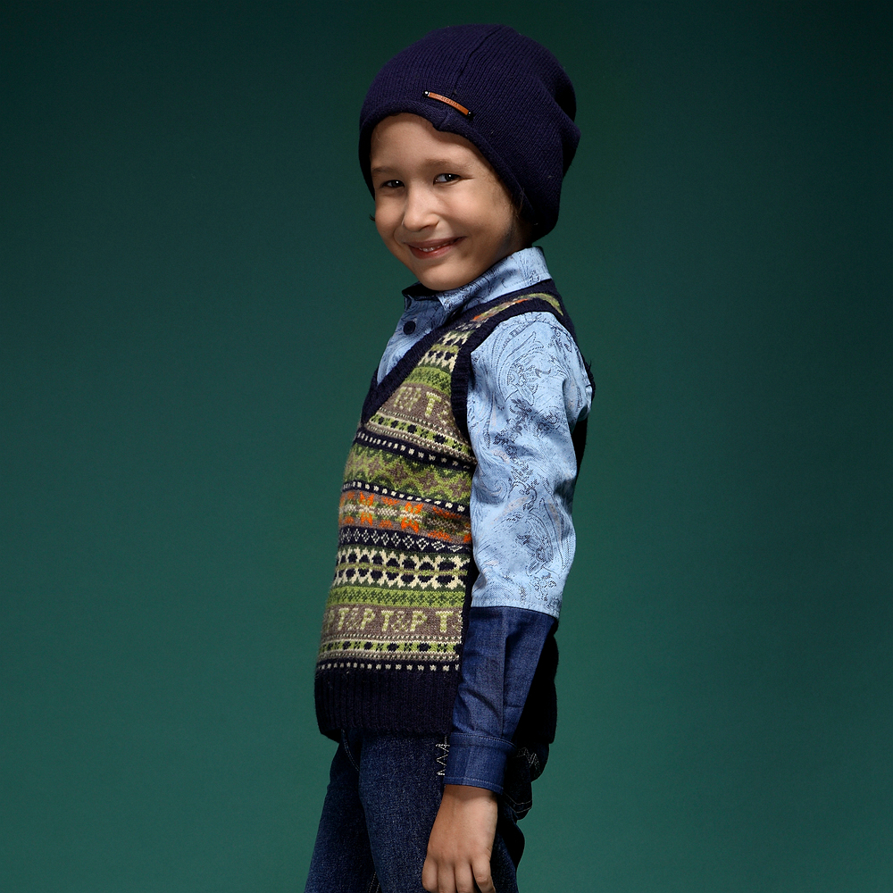 Boys Sweater Vest Argyle V Neck Sleeveless Pullover Knit School Waistcoat Boys Vest Waistcoat Sleeveless Jacket 4-12Y 4C0423