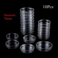 10Pcs/Lot 70mm Polystyrene Sterile Petri Dishes Bacteria Culture Dish for Laboratory Medical Biological Scientific Lab Supplies