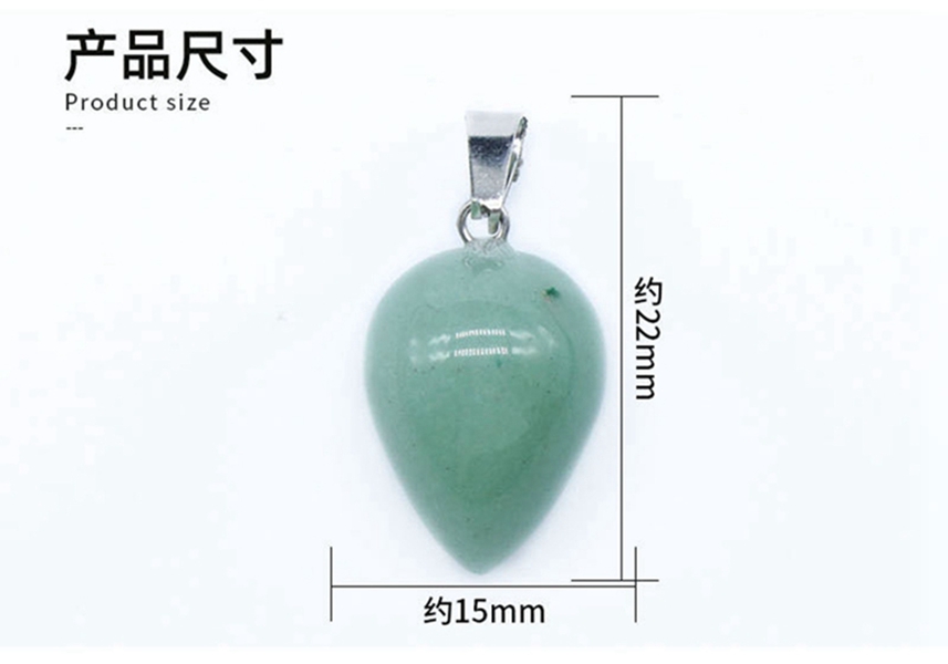 Natural Teardrop Quartz Crystal Stone Pendant Water Drop Healing Chakra Reiki Charms Bulk for Jewelry Making