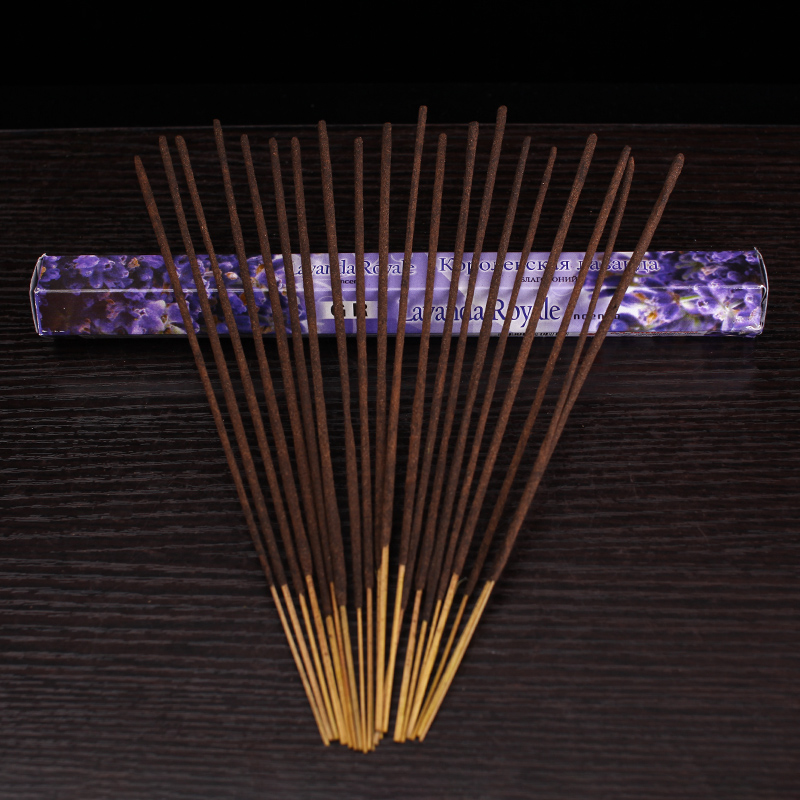 New Lavender original india incense sticks 9 smell imported natural floral stick incenses 18pcs/box Buddhist supplies