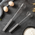 Semi-automatic Egg Beater Stainless Steel Egg Whisk Manual Hand Mixer Self Turning Egg Stirrer Kitchen Egg Tools