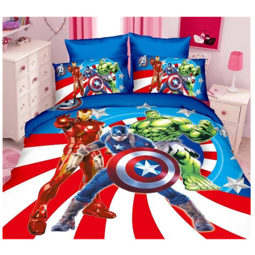 Disney Hulk Avengers Alliance Superman Heros Spiderman Bedding Set Duvet Cover Bed Sheet Pillowcase Twin Kids Birthday Gift