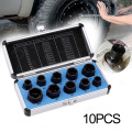 FATCOOL 10Pcs 9-19mm Damaged Rounded Bolt Nut Extractor Remover Tool Set Nuts Removal Tools Parts