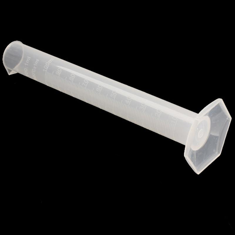 100ml Translucent Plastic Measuring Cylinder Straight-type Chemistry Laboratory Test Graduated Cylinder School Probeta Graduada