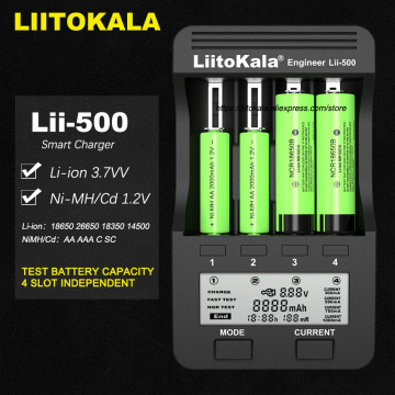 Liitokala Lii-500 18650 battery charger Lii-402 lii-202 lii-100 lii-S1 18650 Charger For 26650 21700 AA AAA batteries