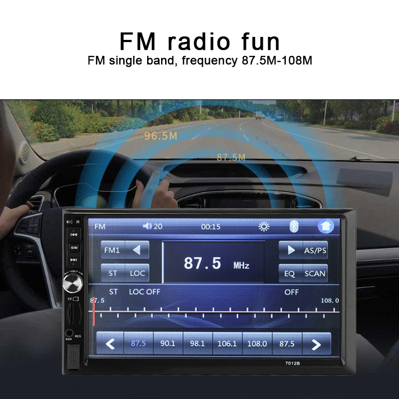 7 inch car radio 2 din stereo car Auto Electronics Bluetooth Mirror Link Autoradio radio cassette player auto tapes W/camera USB