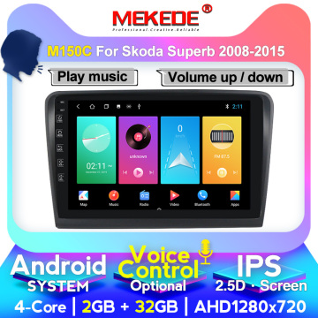 MEKEDE 4G LTE HD Car Android 10 Radio Multimedia Player For Skoda Superb 2008 2009 2010 2012 2013 2014 GPS Navigation head unit