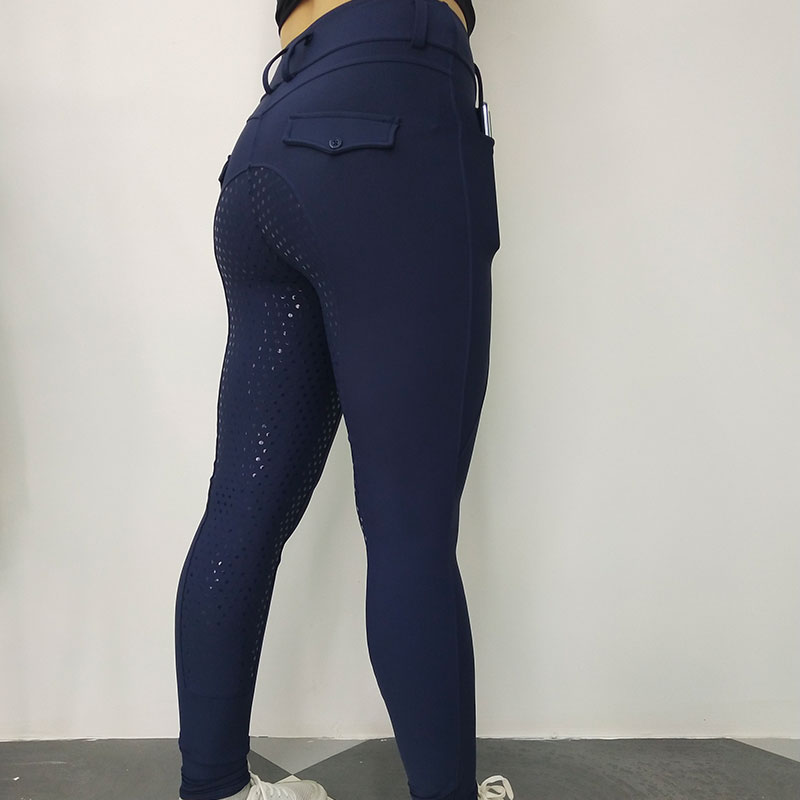 Wholesale 5 Colors Full Silicone Women Riding Legging