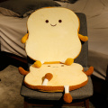 Simulation Toast Plush Mat Pillow Soft Cartoon Fast Food Bread Stuffed Doll Sofa Chair Cushion Backrest Home Decoration Gifts
