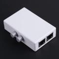 Mini 2 Port 100MHz 2 In 1 Out/1 In 2 Out RJ45 Network Ethernet Network Box Switcher Dual Port Manual Sharing Switch Adapter HUB