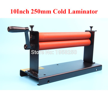 10Inch 250mm Manual Laminating Machine Photo Vinyl Protect Rubber Cold Mounting Laminator