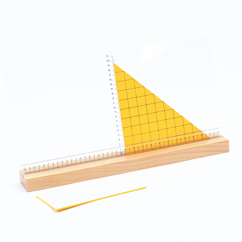 Stand for Height Elementary Montessori Materials to Learn Area of Triangles Math Toys for Kids