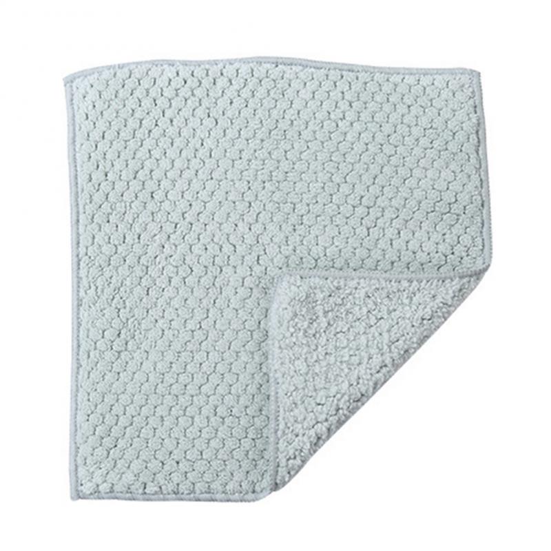 Durable 1PCS Non-stick Oil Dish Wash Cloth Towel Kitchen Tableware Cleaning Wiping Tools Kitchen Towels For Dishes