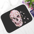 Zeegle Skull Outdoor Rugs Home Entrance Doormat Non-slip Area Rug For Living Room Kids Bedroom Carpet Bedside Rugs Bathroom Mat