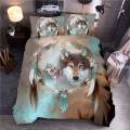 LOVINSUNSHINE Comforter Set King Size Duver Cover 3d Wolf Bedding Sets Queen AB#159