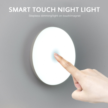 LED Magnetic Night Lights Rechargeable Touch Dimming Flashlight Led Indoor Outdoor Decor Light Kitchen Cabinet Light For Home