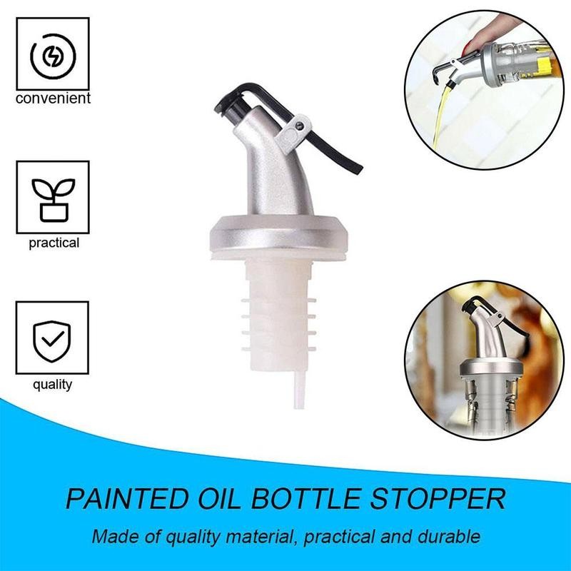 Oil Bottle Nozzle Wine Pourer Professional Vinegar Bottle Pourer Leakproof Syrup Olive Oil Sprayers Bottle Head Kitchen Tools