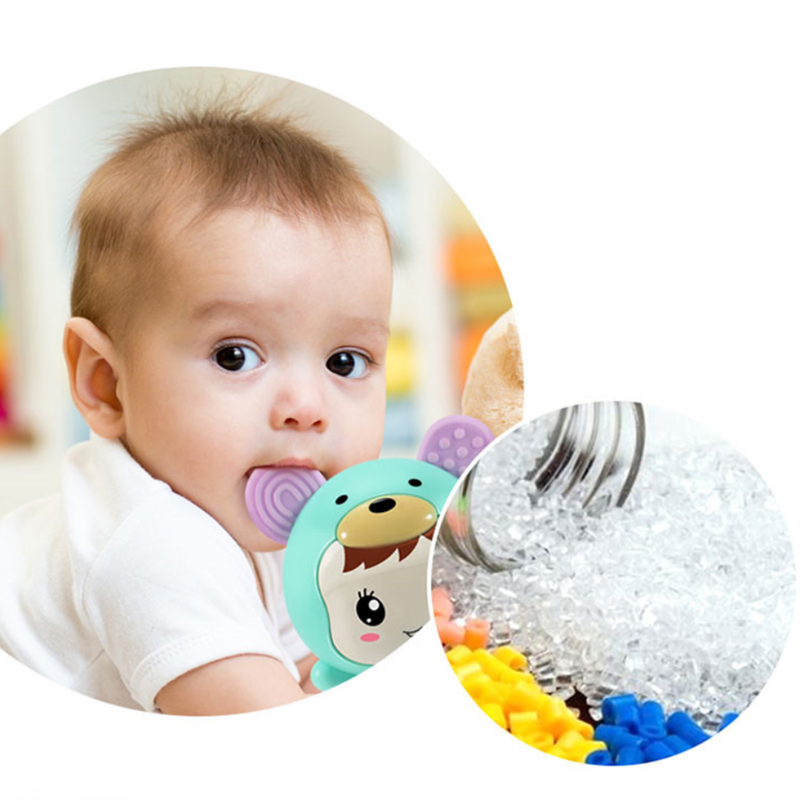 Light Baby Rattles Mobiles Change With The Rhythm LED Glowing Hand Rattle Music Sand Hammer Soft Teether Development Baby Toy