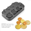 1Pcs Car Coin Holder For Euro Plastic Money Storage Box Container Dispenser Auto Seat Gap Pocket Organizer Piggy Bank Money Box