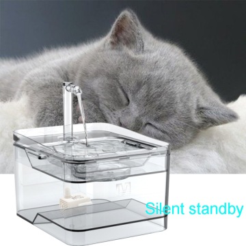 2.8L Smart Sensor Cat And Dog Water Dispenser Zero Noise USB Dual Outlet Mode 300ml Power Off Water Storage Pet Water Dispenser