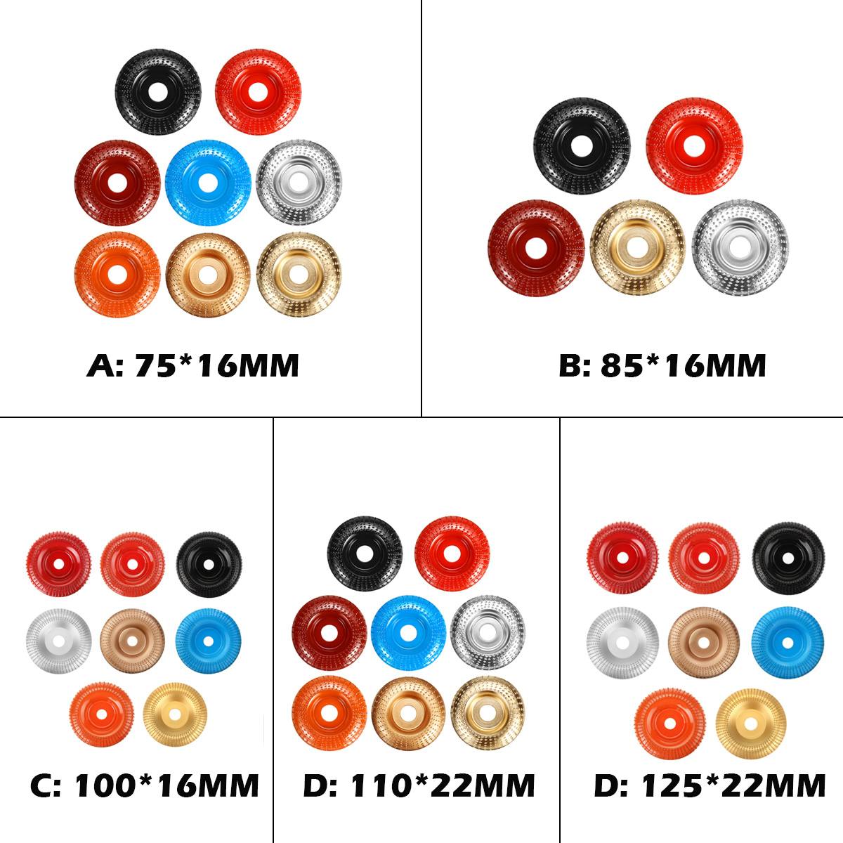 Wood Angle Grinding Wheel Sanding Carving Rotary Tool Abrasive Disc For Angle Grinder Tungsten Carbide 22mm 16mm Shaping